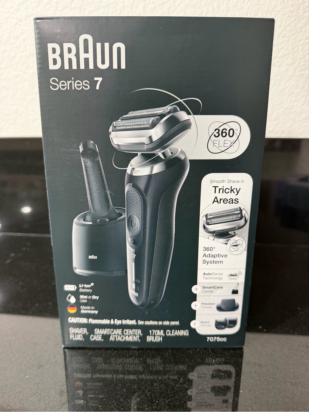 Braun Series 7 7075cc 360 Flex Electric Shaver Razor New Sealed